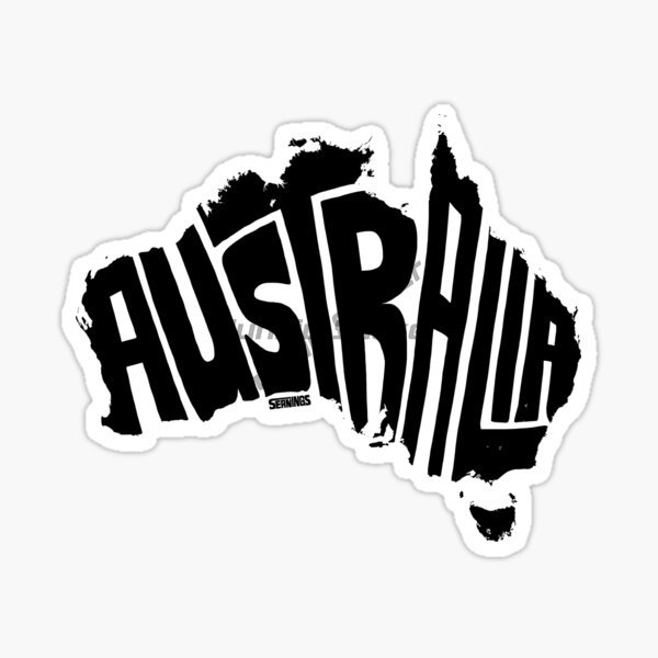 Car Accessories Australia - AUS Australia Flag Map Kangaroo Emblem
