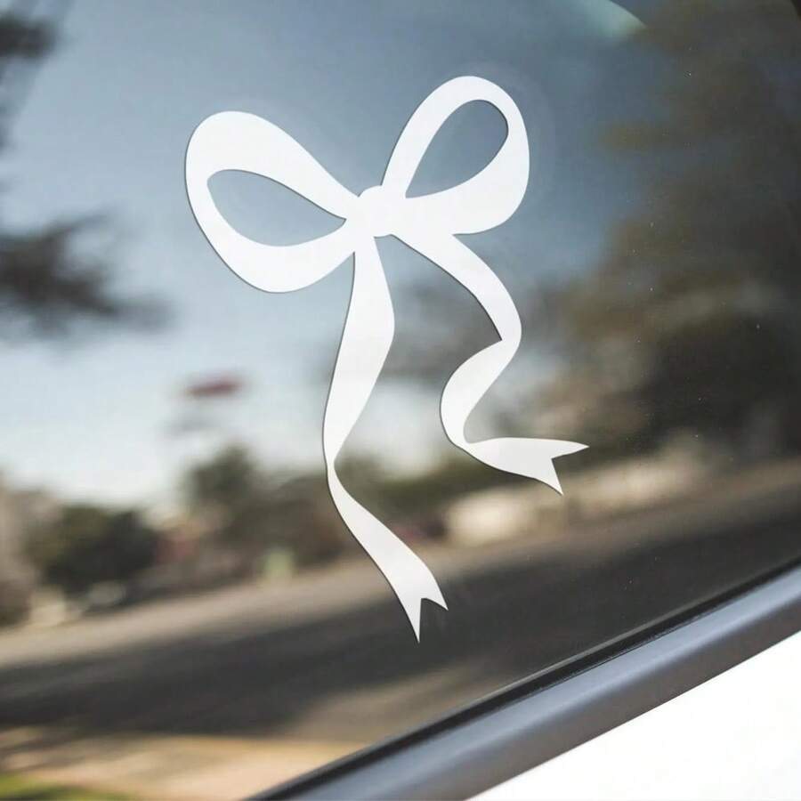 1 Pc Bow Car Decal, Vinyl Girl - đánh giá và giá Car Accessories For Women