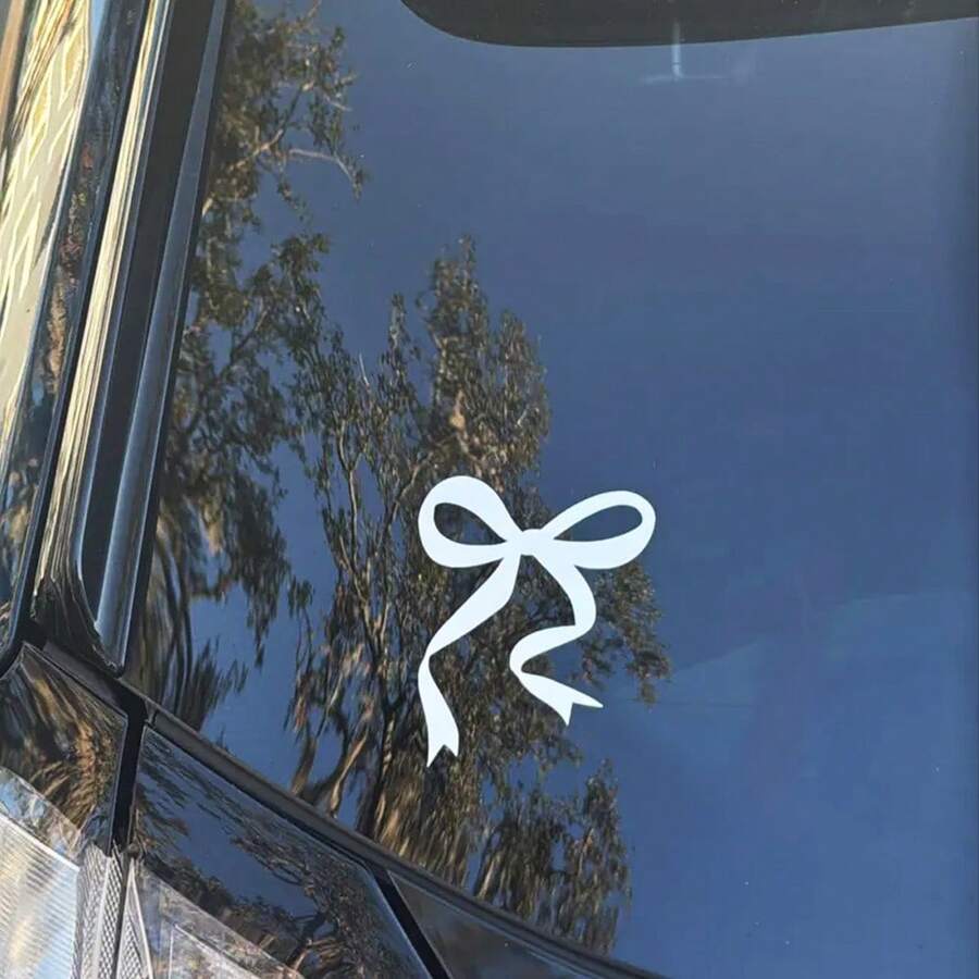 1 Pc Bow Car Decal, Vinyl Girl - đánh giá và giá Car Accessories For Women