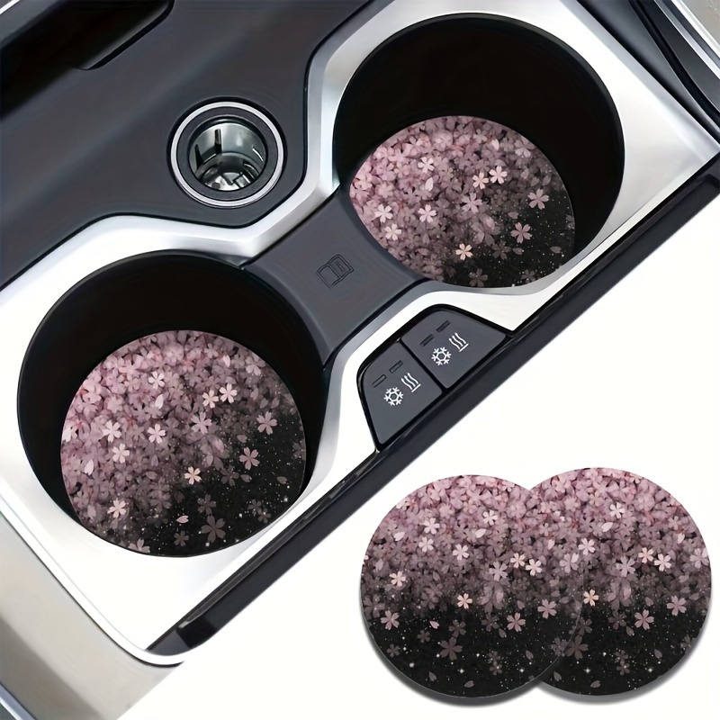 2pcs Cherry Blossom Drink Coas - đánh giá và giá Car Accessories For Women