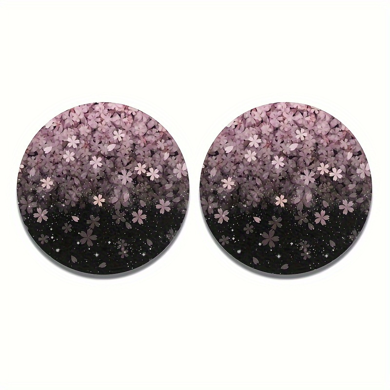 2pcs Cherry Blossom Drink Coas - đánh giá và giá Car Accessories For Women