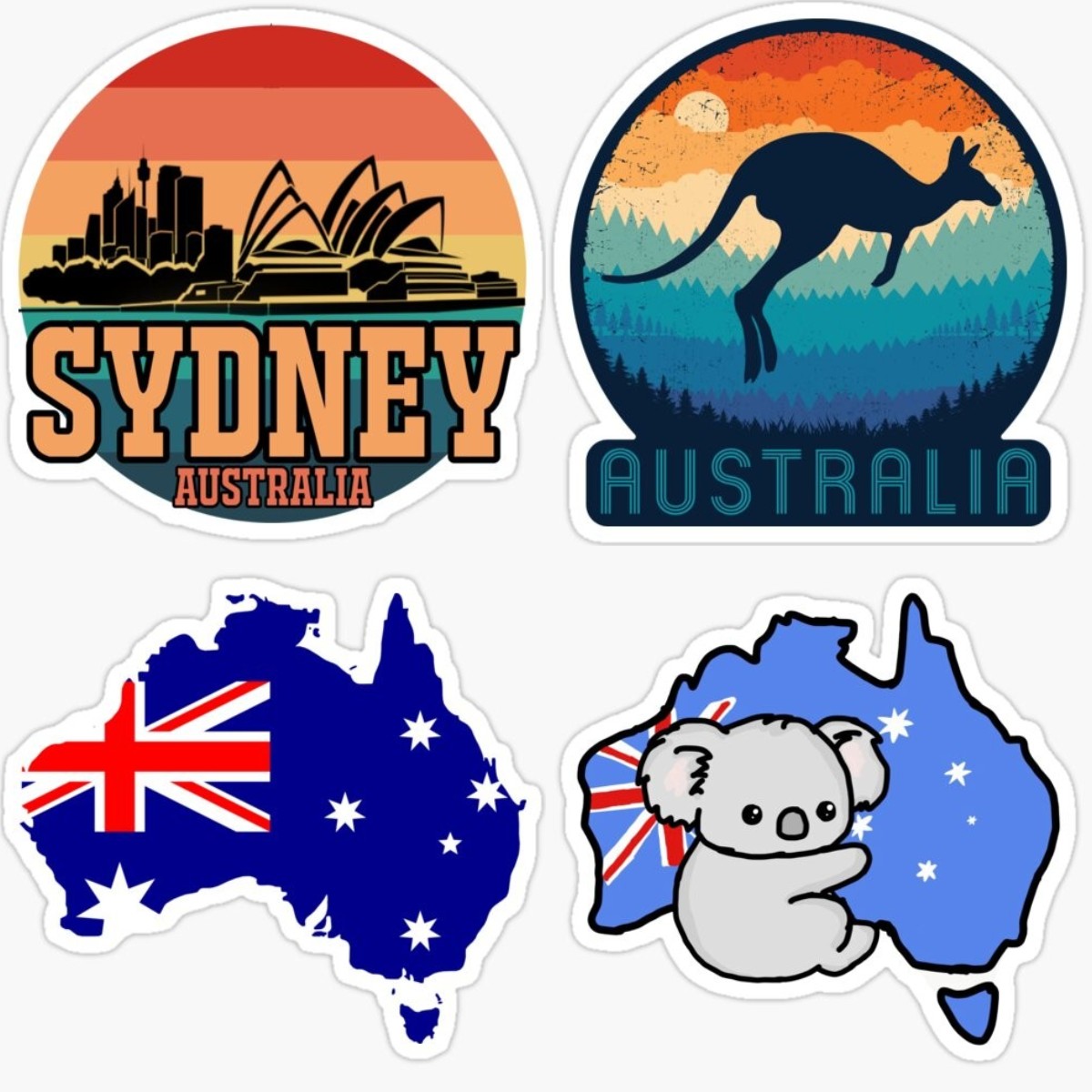 Australia Map BUMPER STICKER V - đánh giá và giá Car Accessories Australia