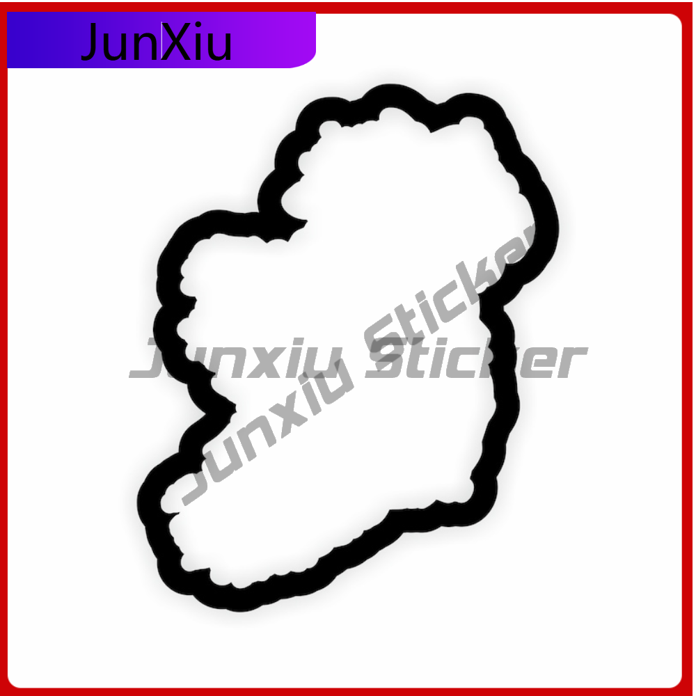 Ireland Outline Sticker High Q - đánh giá và giá Car Accessories Ireland
