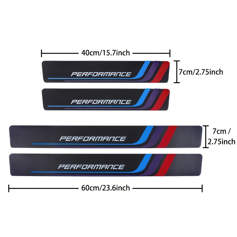 4pcs Carbon Fiber Sill Plate S - đánh giá và giá Car Accessories Outside