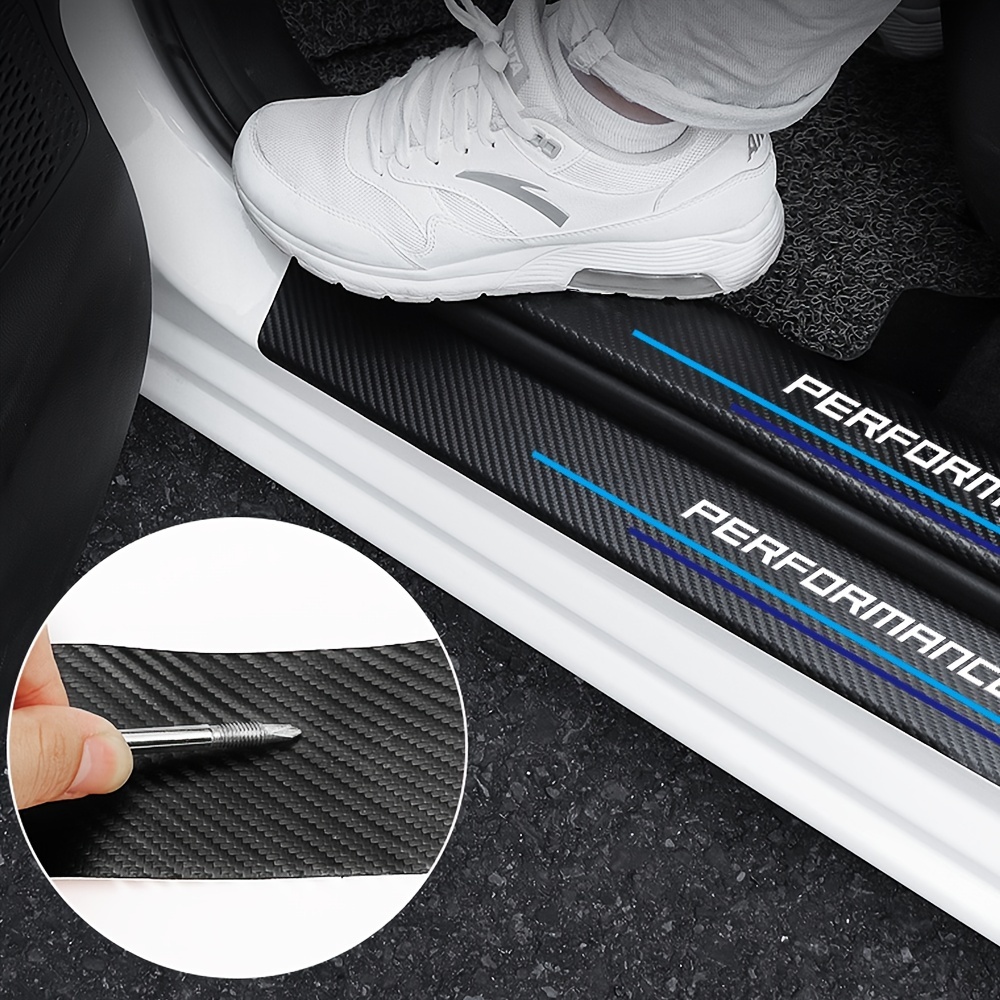 4pcs Carbon Fiber Sill Plate S - đánh giá và giá Car Accessories Outside
