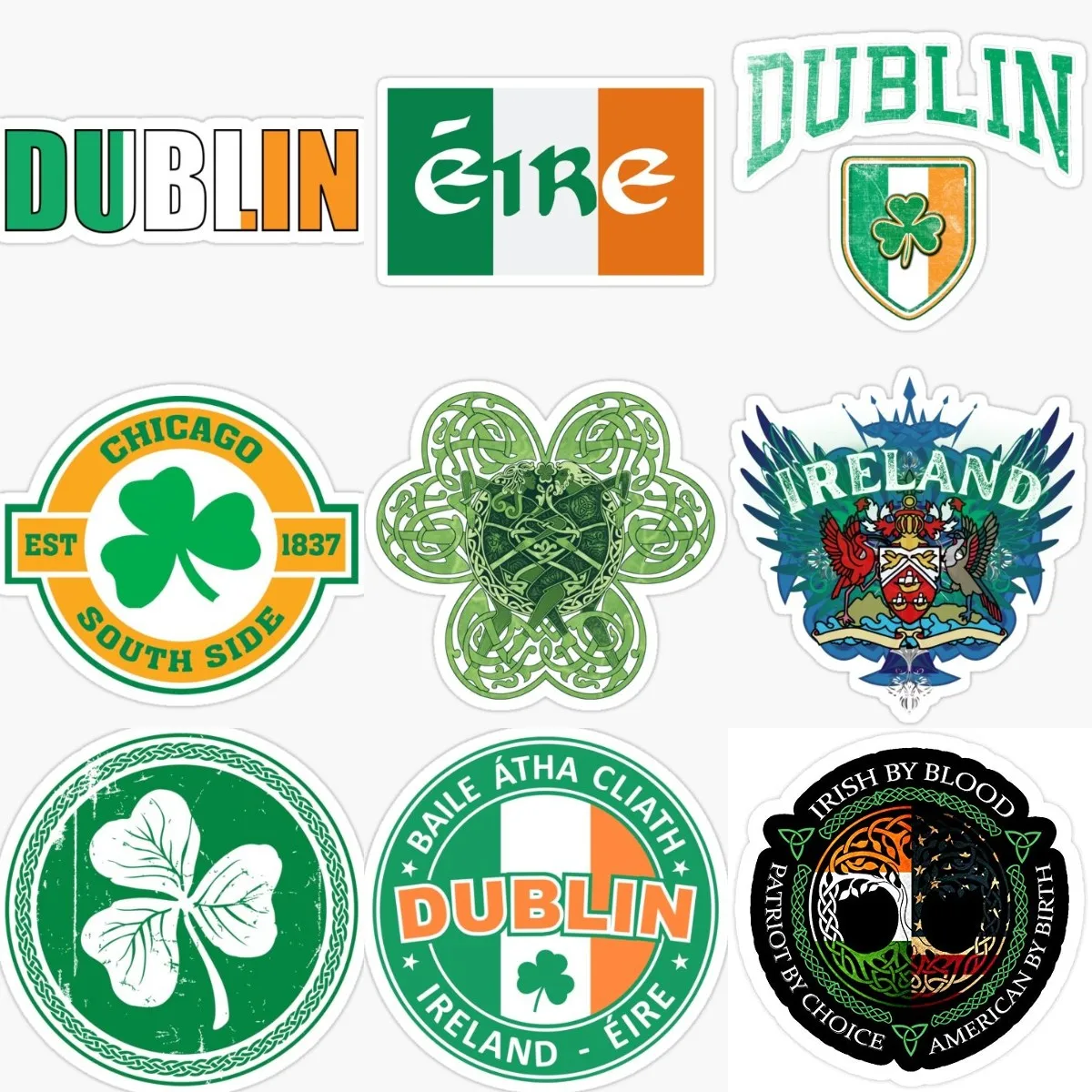 Ireland Flag Luck Clover Badge - đánh giá và giá Car Accessories Ireland