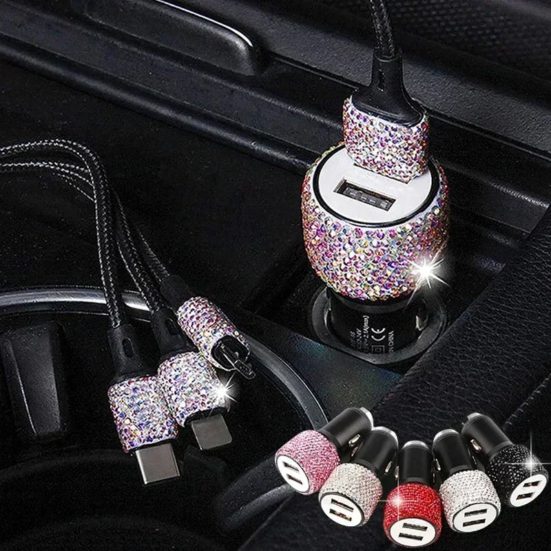 USB Car Charger 5V 2.1A Dual-P - đánh giá và giá Car Accessories For Women