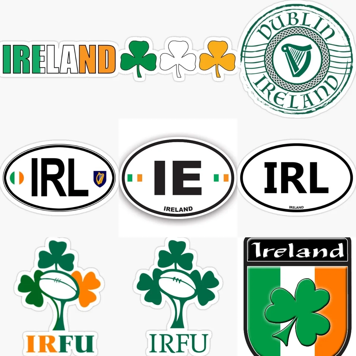 Ireland IRL Flag Luck Clover P - đánh giá và giá Car Accessories Ireland