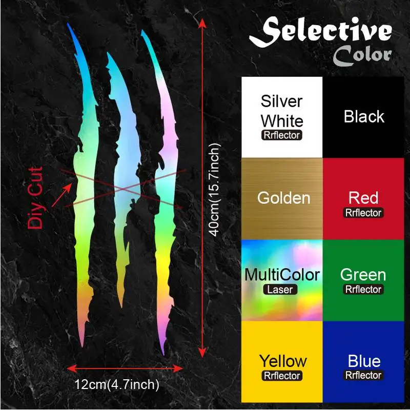 2pcs Monster Claw Marks Car He - đánh giá và giá Car Accessories Australia