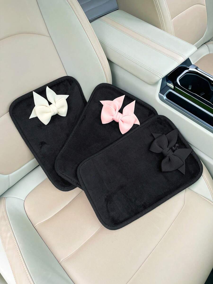 1pc Bow Decor Car Armrest Box  - đánh giá và giá Car Accessories For Women