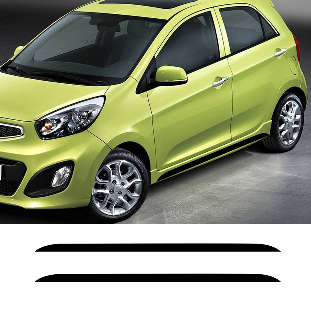 2PCS Car Side Door Skirt Strip - đánh giá và giá Car Accessories Outside