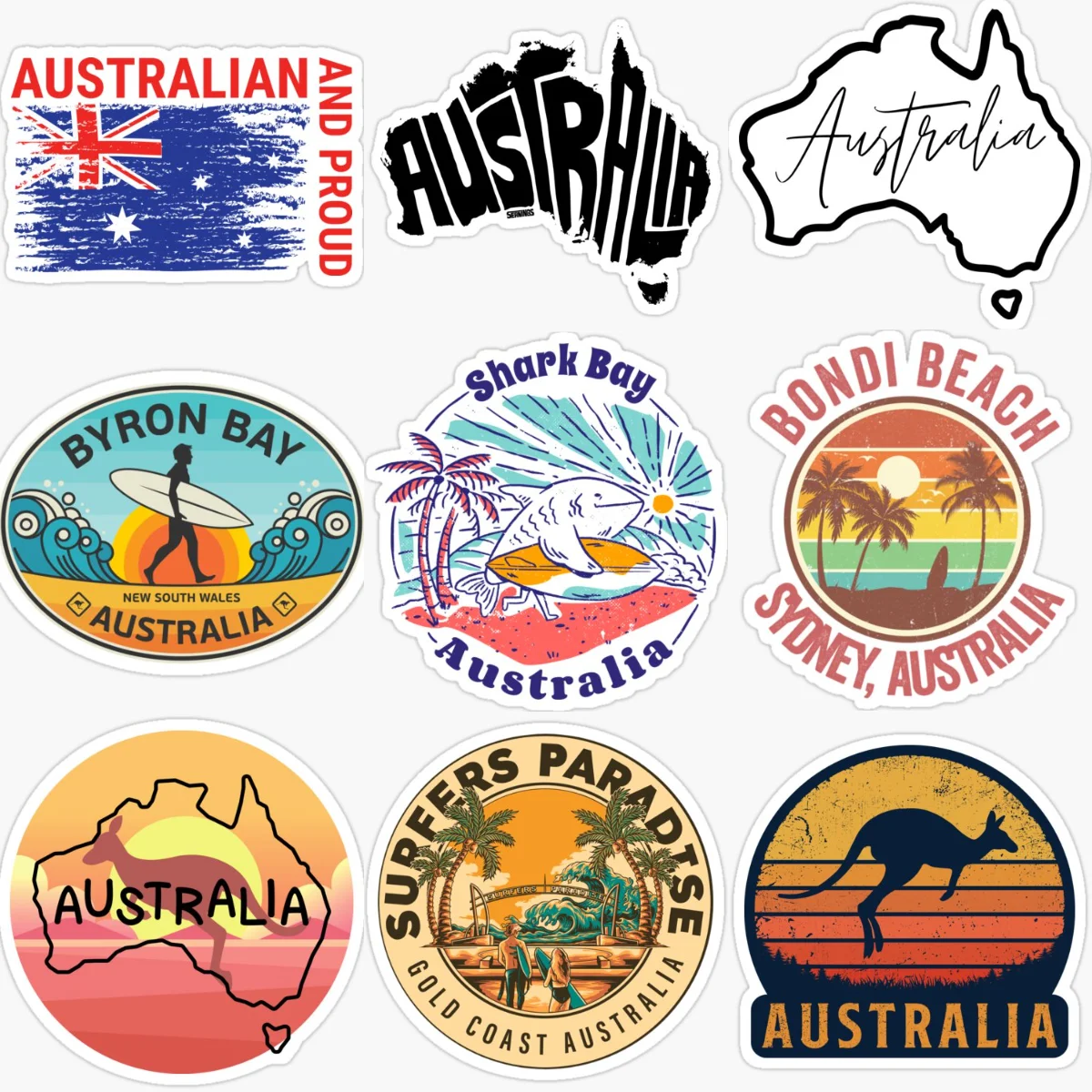 AUS Australia Flag Map Scenery - đánh giá và giá Car Accessories Australia