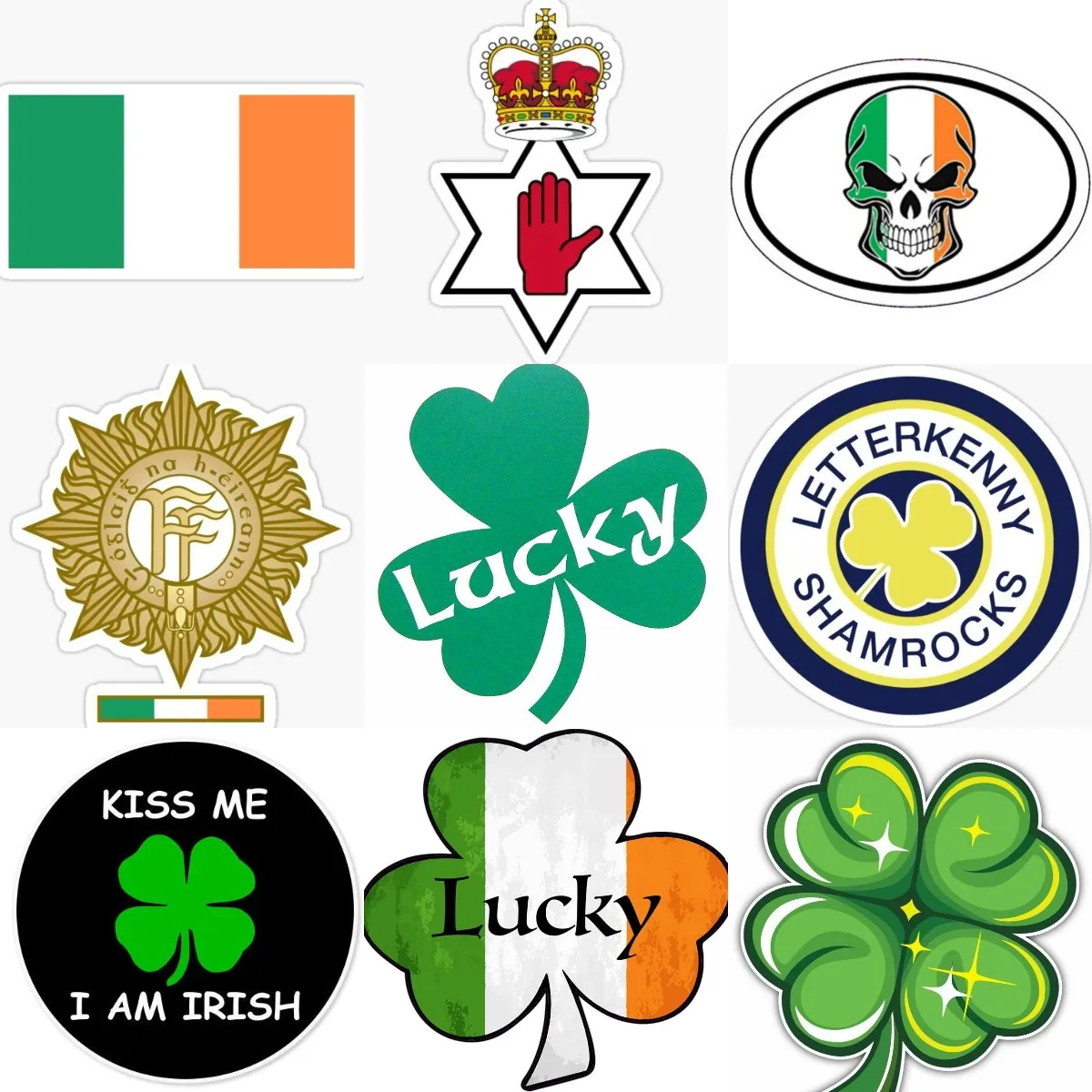 Ireland Flag Luck Clover Creat - đánh giá và giá Car Accessories Ireland