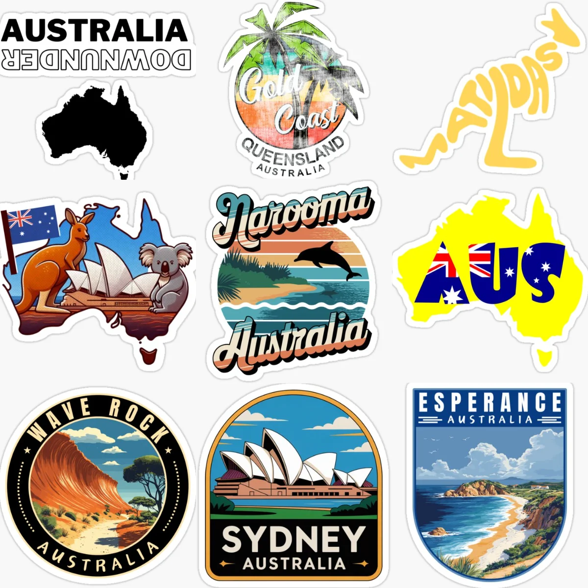AUS Australia Flag Map Scenery - đánh giá và giá Car Accessories Australia