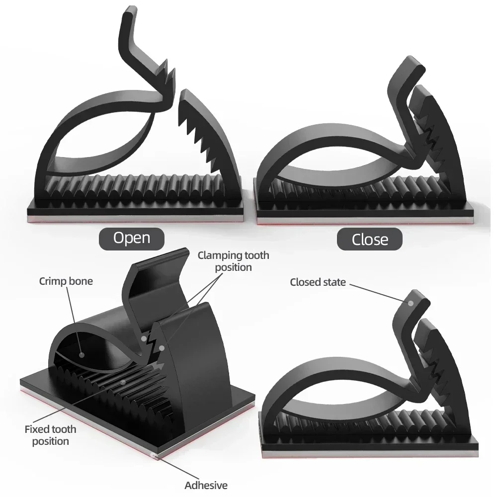 Adhesive USB Cable Organizer C - đánh giá và giá Car Cable Organizer