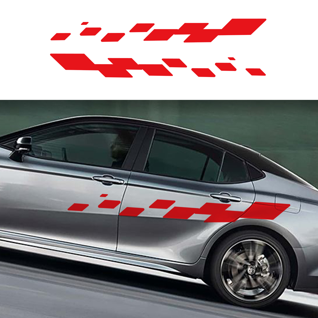 2pcs Car Door Decals Racing Ch - đánh giá và giá Car Accessories Outside