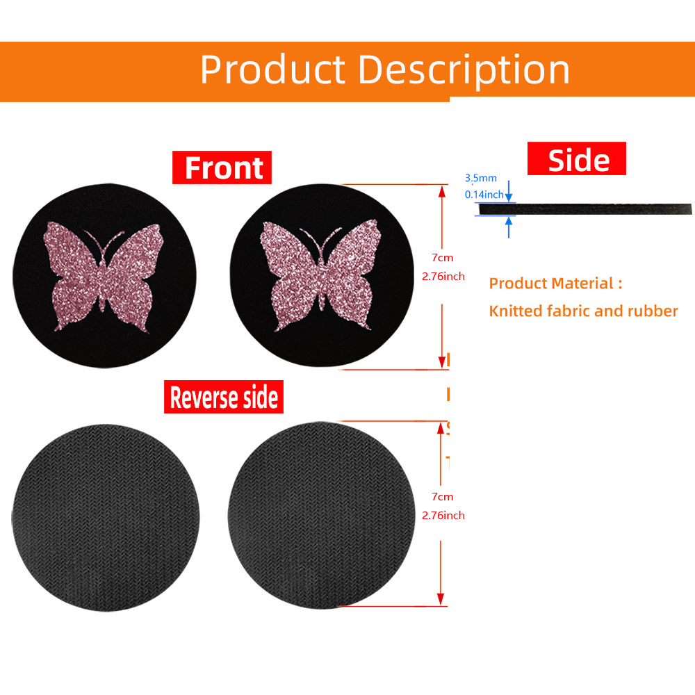 Two Cute Pink Butterflies Glit - đánh giá và giá Car Accessories For Women